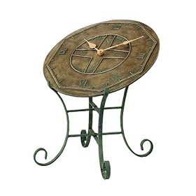 Hen-Feathers Boutique Garden Pedestal Clock by Hen-Feathers