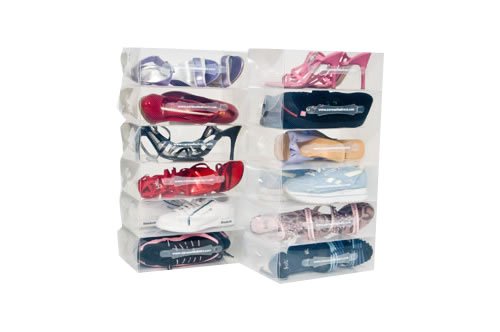 Clear Shoe Boxes - 25 Pack