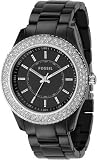 Fossil #ES2445 Women's Acrylic Stella Black Glitz Watch