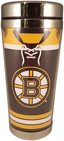 NHL Boston Bruins 16 Oz. Jersey Travel Mug, Stainless Steel