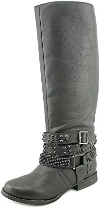 Not Rated Womens Love Stoned Riding Boot Black Size 10