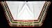 56" Stylish White Christmas Tree Skirt with Striped Ribbon Trim
