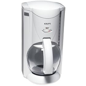 Krups 466-71 Crystal Aroma Plus Coffeemaker, White by Krups