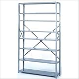 Lyon Workspace Products 8020 8000 Series Open Shelving - 8 Shelves: 84' H x 36' W x 12' D