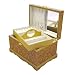 Brand New Mele Wooden Jewellery Box with Burl Wood Finish