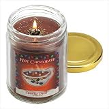 Hot Chocolate Scented Soy Blend Wax Candle Glass Jar