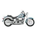 Harley Davidson Fatboy Mural - 2 Diecuts