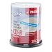 Printable CD-R Discs, 700MB/80min, 52x, Spindle, Silver, 100/Pack