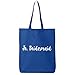 Jr. Bridesmaid Cotton Canvas Tote Bag in Royal - One Size
