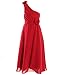 Fashion Plaza Girl's A-line One Shoulder Floor Length Long Flower Girl Dress K0032