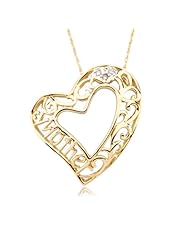 Mother Heart Pendant In 14 Karat Gold