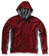 Globe CJ ZIP REVERSIBLE Hooded Sweatshirt in Red/Grey