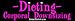 Dieting-Corporal Downsizing - funny bumper stickers (Large 14x4 inches)