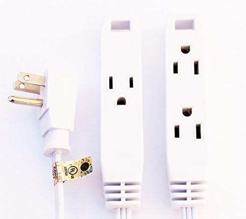 3 Outlet Indoor Extension Cord 8 Feet
