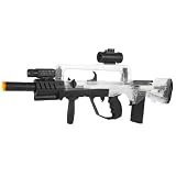 Soft Air Famas Tactical Rifle/Red Dot Scope/Silencer/Light, Clear