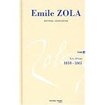 Int?grale Emile zola tome 1 les d?buts ( 1858 - 1865 ) book cover