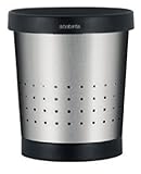 Brabantia 364341 11-Liter Finger Print Proof Conical Waste Bin, Brushed Stainless