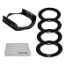 Starter Kit for use with Cokin P Series - Includes: 52MM, 58MM, 62MM and 67MM Adapter Rings + Square Filter Holder + Premium Goja Microfiber Lens Cleaning Cloth