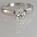 Oval Diamond Engagement Ring (1 Ct H-SI1) EGL certification 14k White Gold