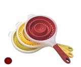 Collapsible Silicone Strainer - Red