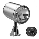 Jabsco 63022-0012 Marine 150 Remote Control Marine 6-Inch Spot and Flood Beam Searchlight (12/24-Volt, 15-Amp, 200000CP Spot, 50000CP Flood, Joystick Control