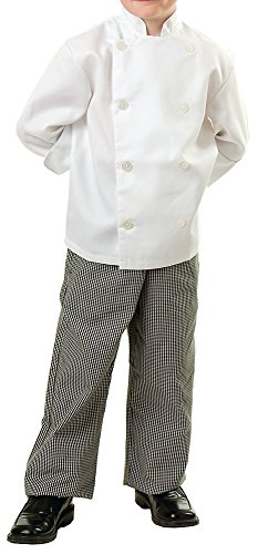 Child Classic White Long Sleeve Chef Coat