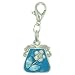 Blue Purse Clasp Charm