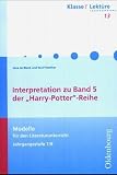 Harry Potter 5. Lektuere.