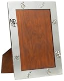 Ginkgo 5-by-7-Inch Pewter Picture Frame, Baby Design