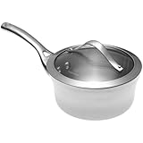 Calphalon Contemporary Stainless 1-1/2-Quart Saucepan with Glass Lid