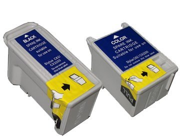 T007 T008 Ink Cartridge Black and Color Compatible to Epson Stylus Photo Printer 1280, 780, 785EXP, 790, 1290, 825, 870, 870LE, 875DC, 875DCS, 890, 895, 900, 915