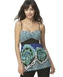 XOXO - XOXO Mixed-Print Voile Tank Top