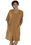 Woman Within Plus Size Short French terry robe by Dreams and Co