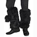 Guêtres sur bottes en fourrure fausse doublés plusieurs couleurs