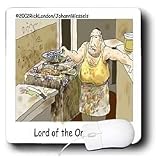 Londons Times Famous People Places Books Cartoons - LORD OF THE ONION RINGS - Mouse Pads