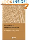 Foundations of Intensional Semantics