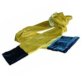 ArtisanStreet's Pistachio Green & Teal Blue Carefree Scarf. Luxurious Velvet. Limited Edition.