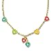 A Touch of Dazzle Heart Necklace for Kids | Sweet Jewelry for Kids | Girls Necklace with Six Heart Charms for Girls Jewelry Sets | Best Gifts for Girls Gold Plated Charm Necklace