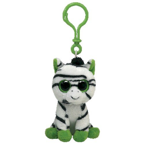 Animals & Figures: Ty Beanie Boos - Zig Zag-Clip the Zebra