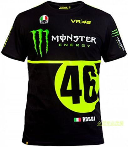 2016 Valentino Rossi VR46 Motorcycle Short T-shirt Casual T-shirt (M)