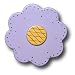 Hand-Painted Pastel Purple Lolli Flower Drawer Pull