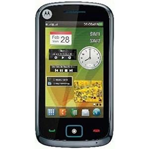 Motorola EX128 Unlocked Phone with Dual-Sim and Touchscreen - International Warranty - Silver