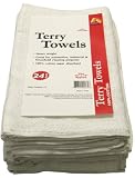 Paint Essentials 14-by-17-Inch Terry Towels, White 24-Pack #WT24