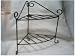 Wrought Iron Shelf --Small Corner--Hand Made--Hang or Stand