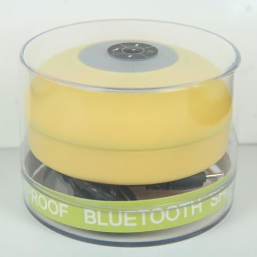 Oisound waterproof bluetooth wireless shower speaker & speakerphone for iphone,ipad,atv, baths, swimming pools, boats,jeep (YELLOW)