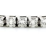 14K White Gold Diamond Bracelet -- 16.50 Ct. VS1-VS2 GH