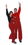 Red/Black Game Bibs Overalls