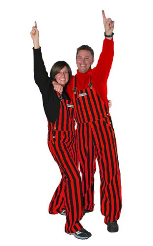 Red/Black Game Bibs Overalls