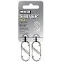 Nite Ize SB1-2PK-11 Size-1 S-Biner, Stainless, 2-Pack