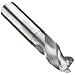 Niagara Cutter AN340 Carbide End Mill with Wiper Flat for Aluminum, Extended Reach (Neck Style), TiCN Coated, 3 Flutes, Radiused-Corner End